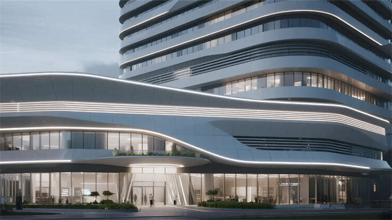 合肥3000平現(xiàn)代簡約辦公室裝修設(shè)計(jì)效果圖